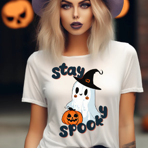 Stay Spooky Halloween Cute Ghost Spooky Season T-Shirt