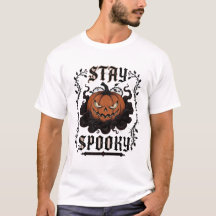 Stay Spooky Halloween Pumpkin T-Shirt 🎃