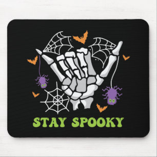 Stay Spooky Halloween Skeleton Hand Mouse Pad