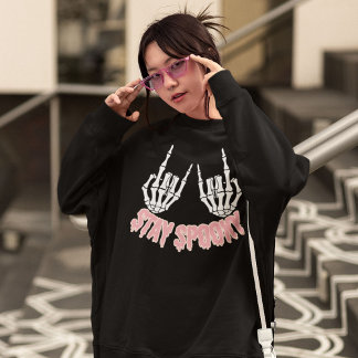 Stay Spooky Halloween Skeleton Hands Sweatshirt