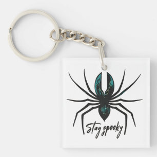 Stay Spooky Halloween Spider Key Ring