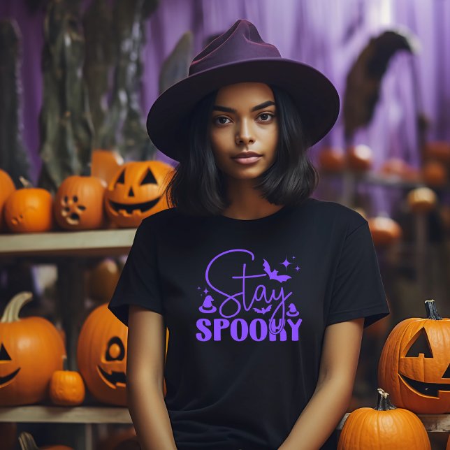 Stay Spooky Halloween  T-Shirt (Halloween t-shirt with the text Stay Spooky.)