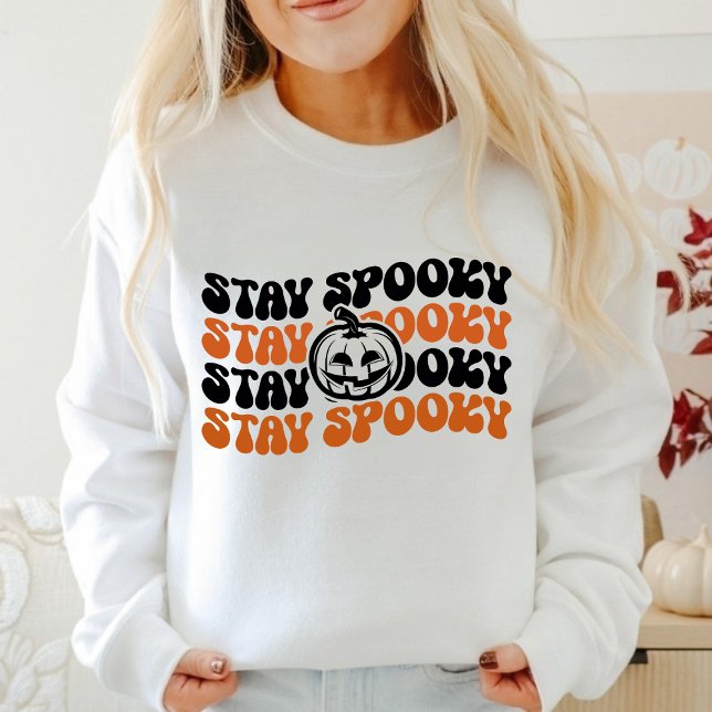 Stay Spooky Pumpkin Patch Halloween Sweatshirt  (Creator Uploaded)