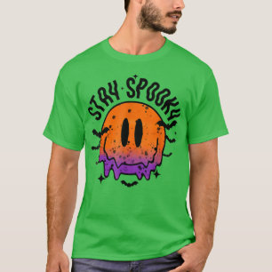 Stay Spooky Season Smile Face Happy Halloween Pump T-Shirt