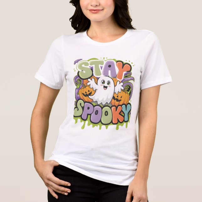 Stay Spooky Tri-Blend Shirt (Front)