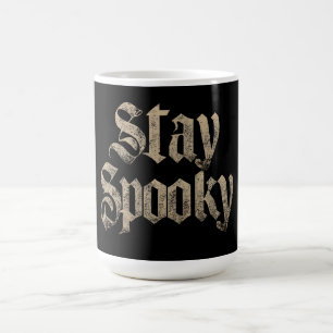 "Stay Spooky" Vintage Gothic Typography Coffee Mug