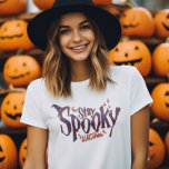 Stay Spooky Witches Witch Halloween Funny T-Shirt<br><div class="desc">Evoke the enchantment of Halloween with our 'Stay Spooky Witches' funny t-shirts. Dive into a world of wicked humour and eerie style, as you celebrate the spookiest season. Celebrate the season with a twist of humour, making a statement that's both eerie and entertaining. A bewitching addition to your Halloween wardrobe...</div>