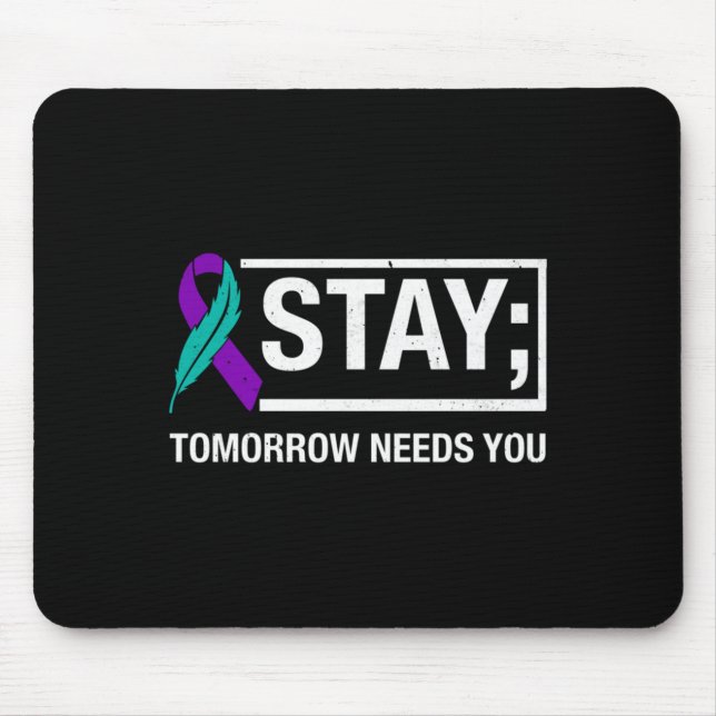 Stay Stay Strong Prevention Awareness Support Mouse Pad (Front)