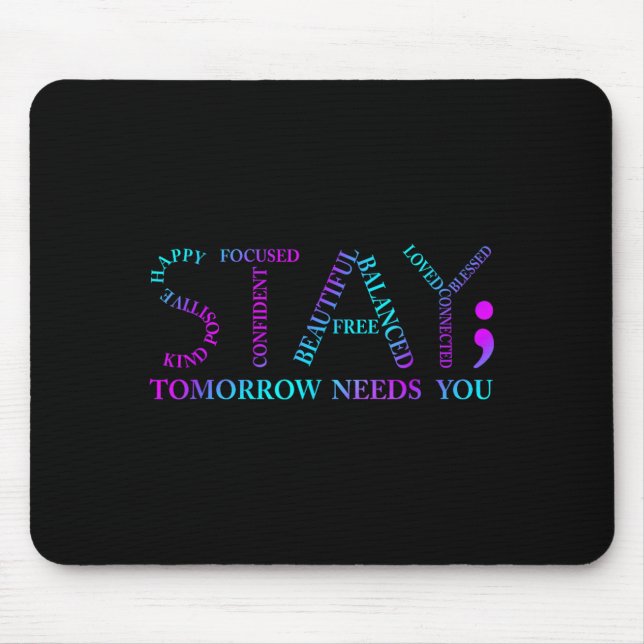 Stay Stay Strong Prevention Awareness Week Design Mouse Pad (Front)