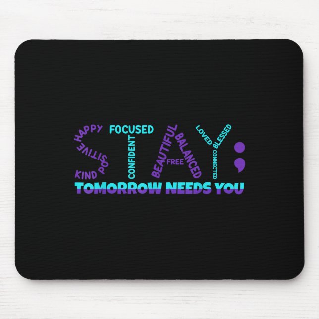Stay Stay Strong Prevention Awareness Week Digital Mouse Pad (Front)