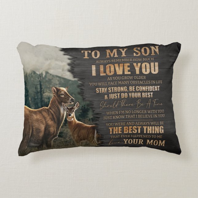 Stay Strong be confident my Son - Mum Decorative Cushion (Front)