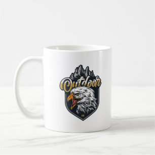Stay Strong Eagle Outdoor Motivational quotes  Coffee Mug