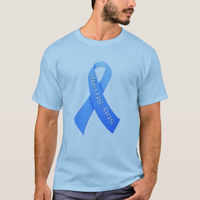 Stay Strong Prostate Cancer Awareness Ribbon Shirt (Front)