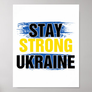 Stay Strong Ukraine Poster