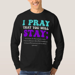 Stay Suicide Awareness Isaiah 4110 Christian Bible T-Shirt