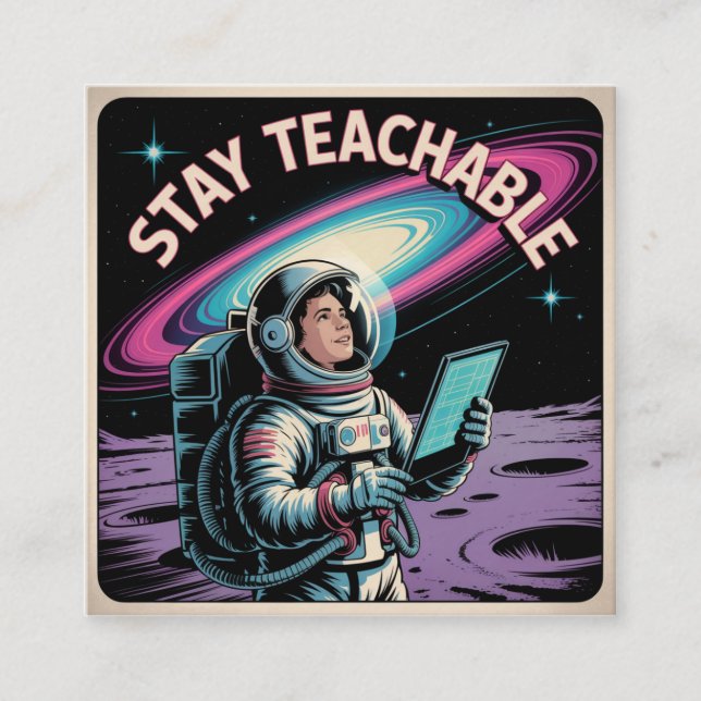 Stay Teachable Calling Card (Front)