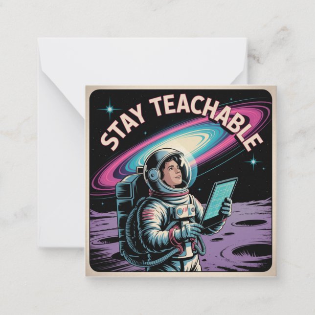 Stay Teachable Card (Front)