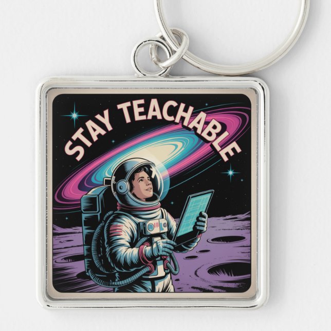 Stay Teachable Key Ring (Front)