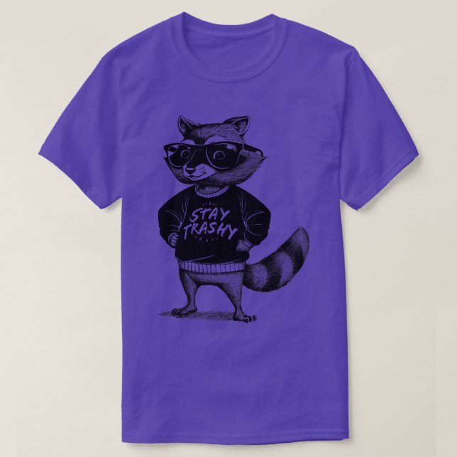 Stay Trashy Racoon T-Shirt (Design Front)