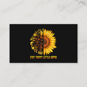 Stay Trippy Funny Little Peace Sign Love Hippie Su Business Card