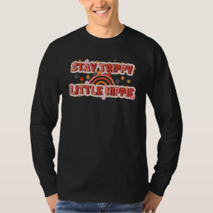 Stay Trippy Little Hippie Rainbow Hippies Vintage T-Shirt