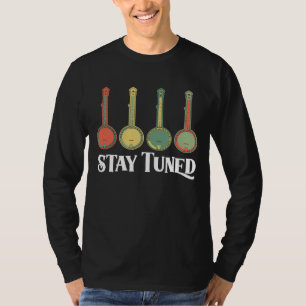 Stay Tuned Retro Banjo Graphic T-Shirt