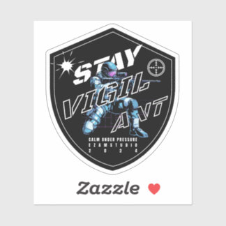 "Stay Vigilant - Bold Motivational Design"