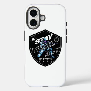 "Stay Vigilant - Bold Motivational Design" iPhone 16 Case