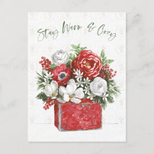 Stay Warm & Cozy Holiday Postcard