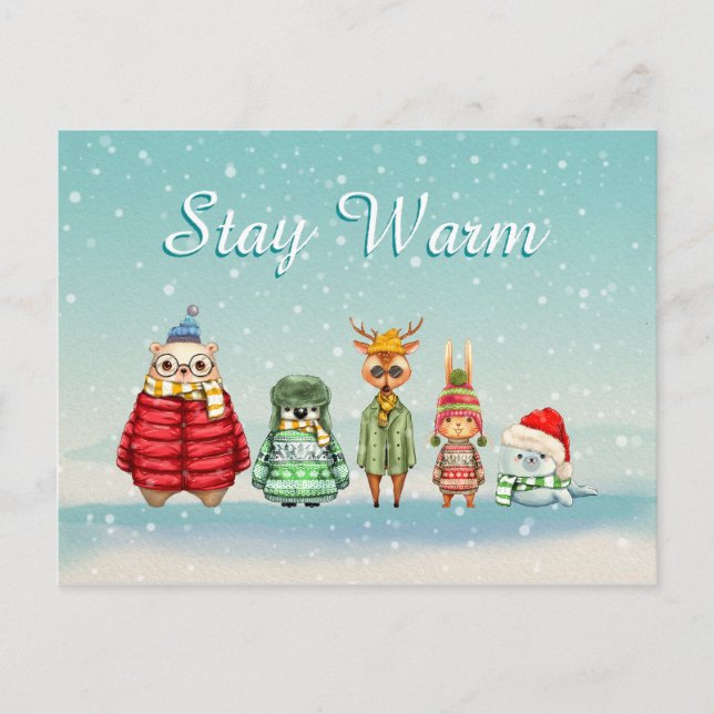Stay Warm Postcard (Front)