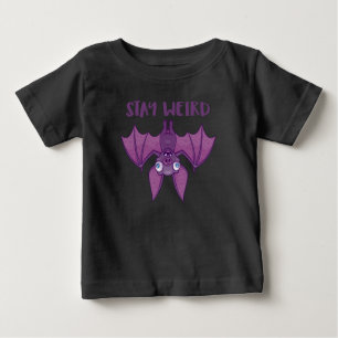 Stay Weird Cartoon Bat Baby T-Shirt