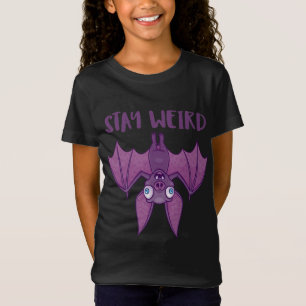 Stay Weird Cartoon Bat T-Shirt