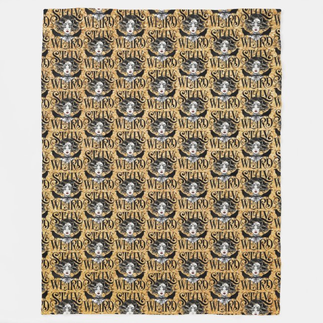 Stay Weird Fleece Blanket (Front)