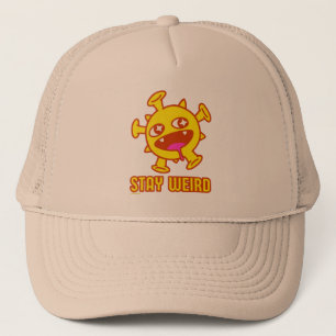 STAY WEIRD funny crazy creature surprise gift      Trucker Hat