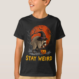Stay Weird Jimothy Seattle Racoon Halloween Full T-Shirt
