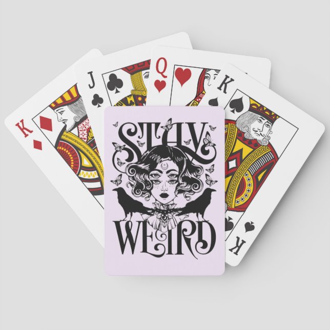 Stay Weird Playing Cards (Back)