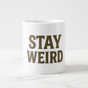 Stay Weird Retro Streetwear  Large Coffee Mug