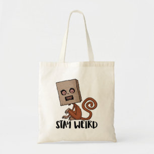 Stay Weird Sack Monkey Tote Bag