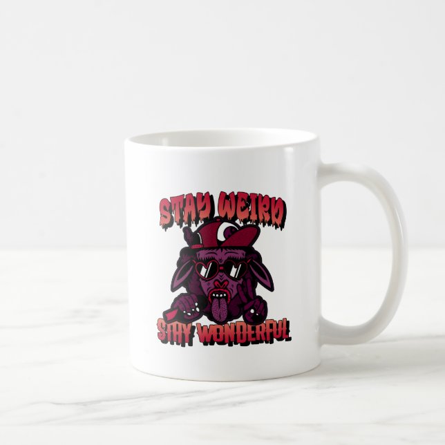 stay weird stay wonderful coffee mug (Right)