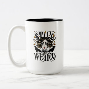 Stay Weird Two-Tone Coffee Mug