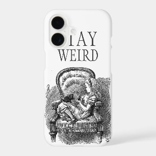 Stay weird vintage Alice in Wonderland kitten cat