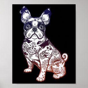 Stay Weird - Vintage French Bulldog Tattoo Pet Lov Poster
