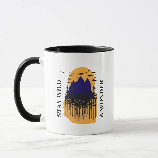 Stay wild and wonder mug (Left)