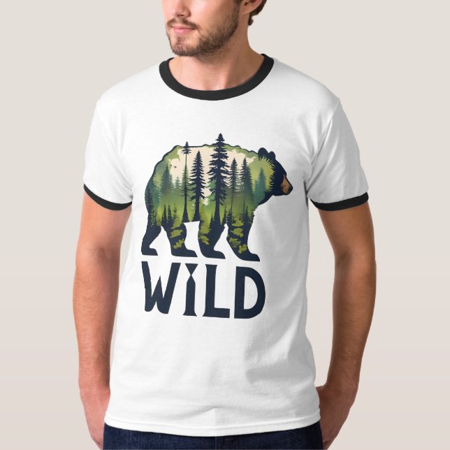 Stay Wild Bear Tee – Adventure Awaits! (Front)