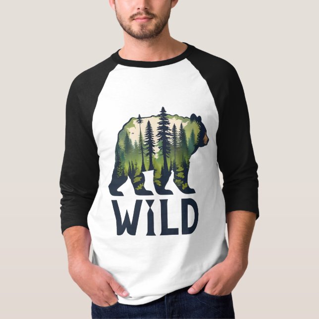 Stay Wild Bear Tee – Adventure Awaits! (Front)