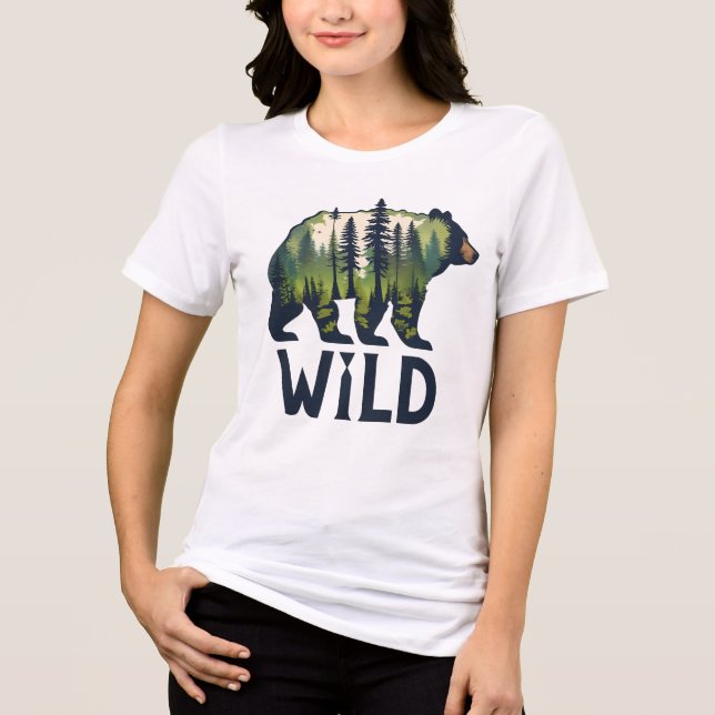 Stay Wild Bear Tee – Adventure Awaits! (Front)