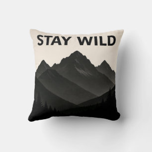 Stay Wild – Bold, Free‑Spirited Phrase Cushion