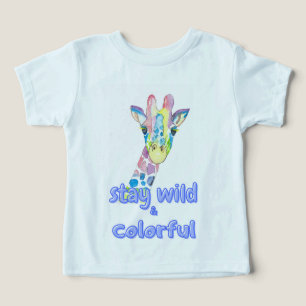 Stay Wild & Colorful – Cute Colorful Giraffe Water