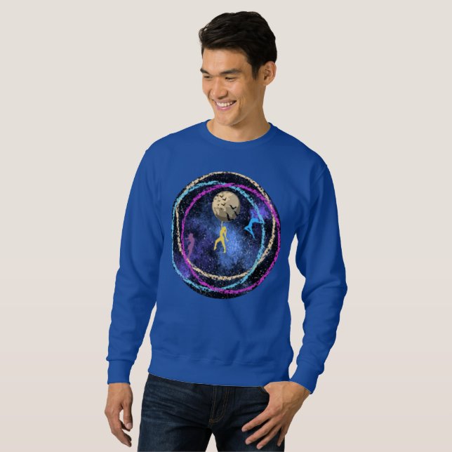 Stay wild - Dance Moon Galaxy Sweatshirt (Front Full)