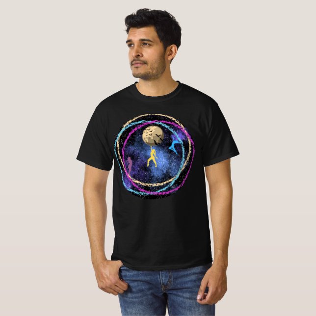 Stay wild - Dance Moon Galaxy T-Shirt (Front Full)